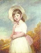 George Romney Portrait of Miss Willoughby oil painting on canvas